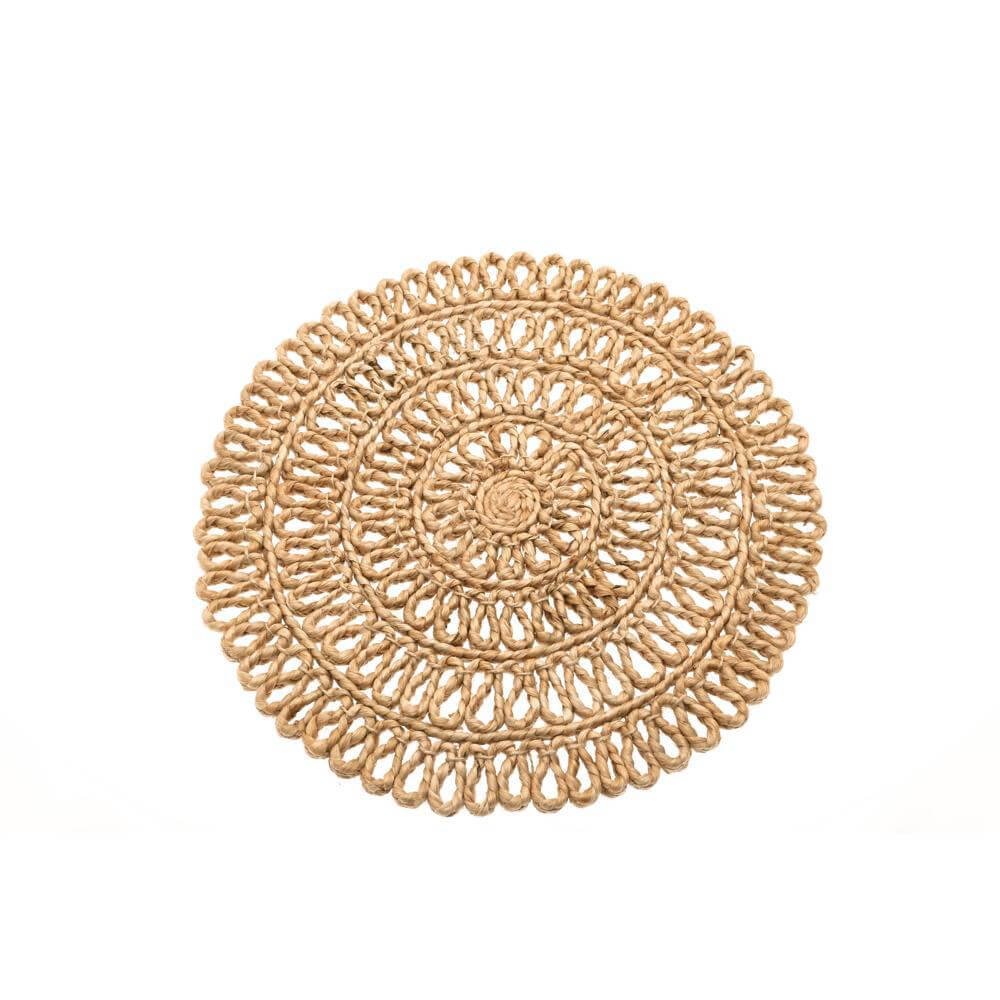 Walton & Co Looped Jute Circular Mat
